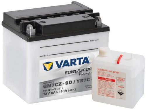 Akumulator 12V 8Ah 110A Powersports Freshpack VARTA 508101011I314PS - Intertraktor