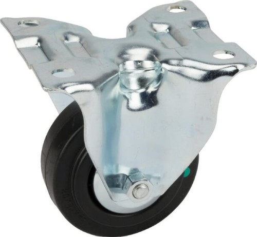 Koła skrętne z czarnymi oponami gumowymi 3478PVJ080P62 - Intertraktor