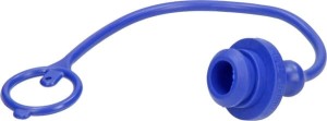 Zatyczka przeciwpyłowa PCW niebieska do szybkozłącz gniazd NV 1/2" TM12LB