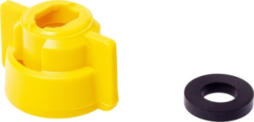 Pokrywka dyszy, bagnet, SW10/8, żółty, z uszczelką, 25 szt., Geoline 8253077P025 - Intertraktor