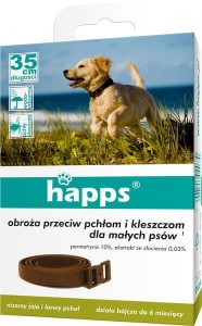 Obroża przeciw pchłom i kleszczom dla małych psów, HAPPS 1594411