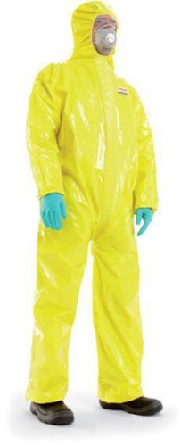 Kombinezon jednorazowy wodoodporny, roz. L EU: 54, żółty Honeywell 4503000L - Intertraktor