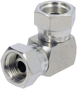 Złączka kątowa gwint wewnętrzny - gwint wewnętrzny 3/8" BSP FF9006K