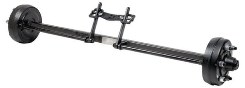 Oś hamowna ADR, 50 x 50, L-1500, piasta 160/205, M18 x 1,5 1253A50JA6DA1500 - Intertraktor