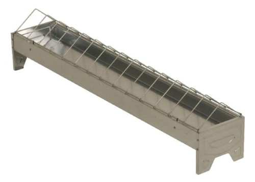 Karmidło dla drobiu ocynk, 10 x 75 cm 1646704004 - Intertraktor
