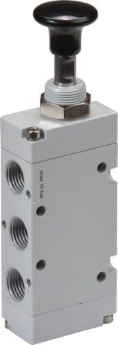 Zawór z przyciskiem 5/2-drożny 1/4" MAB52B14 - Intertraktor