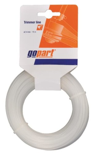Żyłka tnąca Ø 3.3mm 15m okrągła biała gopart NL3315RGP - Intertraktor