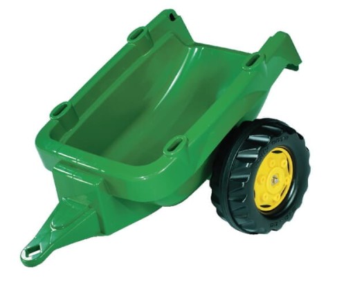 Przyczepa John Deere, zielono/żółta, wiek od 2.5 lat RollyKid Rolly Toys R12174 - Intertraktor