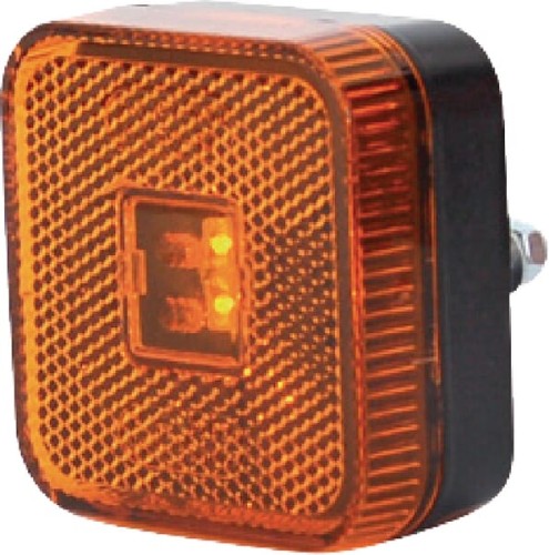 Lampa obrysowa LED, kwadratowa, 12/24V z przewodem i uchwytem Kramp LA30122 - Intertraktor