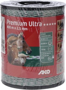 Plecionka Premium Ultra 2.5 mm biała/zielona 400 m 441979