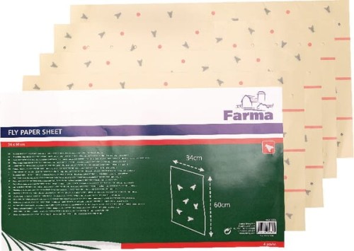 Lep na muchy kurtyna 340x600 mm op. 4 szt 902003FA - Intertraktor