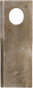 Nożyk kosiarki rotacyjnej prawy 126x47x4 mm owalny otwór 23.0x20.5 mm pasuje do Taarup 25 szt. KT5611040001