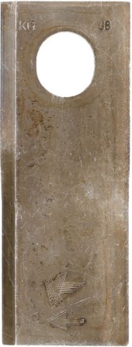 Nożyk kosiarki rotacyjnej prawy 126x47x4 mm owalny otwór 23.0x20.5 mm pasuje do Taarup 25 szt. KT5611040001 - Intertraktor