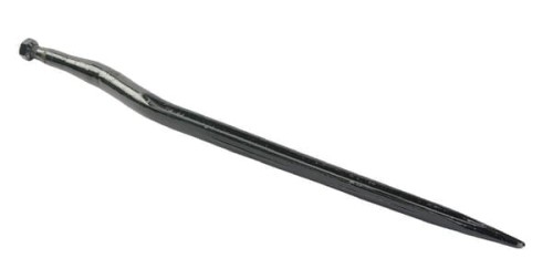 Ząb ładowacza, wygięty: 58 mm profil podwójne T 36x815 mm końcówka szpiczasta z nakrętką M22x1.5 czarny Stoll 0476250 - Intertraktor
