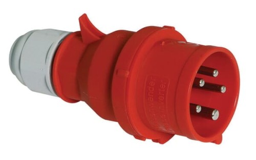 Wtyczka przenośna CEE 16A 5P 400V QC B000225 - Intertraktor