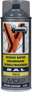 Lakier akrylowy w sprayu, RAL 7012 szary bazaltowy 400 ml 07018
