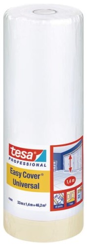 Folia zabezpieczająca HDPE z taśmą Easy Cover® universalna 33 m x 550 mm T043680001203 - Intertraktor
