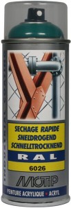 Lakier akrylowy w sprayu, RAL 6026 zielony 400 ml 07144