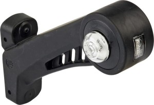 Lampa obrysowa LED, lewa, okrągła, 12/24V pomrańczowa/czerwona/biała, przykręcana Waś 1400300567L