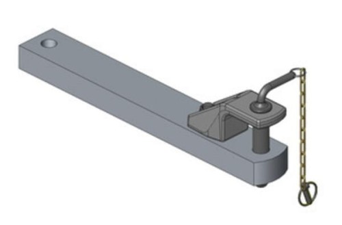 Zaczep polowy 90x50 L=640 mm kat. 2 Ø 31.5 mm 108206050A16 - Intertraktor