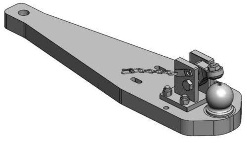 Płyta nośna zaczepu K80® Case Puma 185-240/ Steyr CVT 6185-6240 / NH-T7.270 009605974A02 - Intertraktor