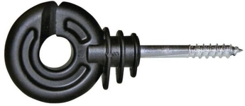 Izolator do drutu i plecionki z wkrętem, czarny, 90 szt. AKO 44306903 - Intertraktor