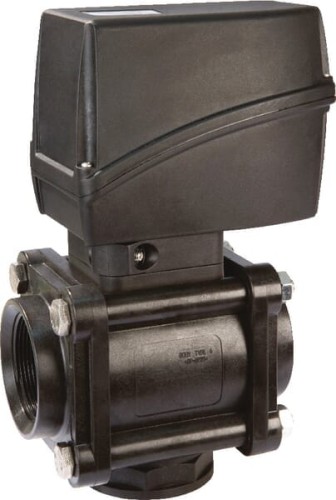 Zawór kulowy elektryczny 3-drożny 1 1/4" 853K24A55 - Intertraktor
