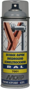 Lakier akrylowy w sprayu, RAL 7001 srebrno szary 400 ml 07026