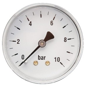 Manometr ø63 mm 0–10 bar przyłącze tylne 1/4" MA6310B04ST