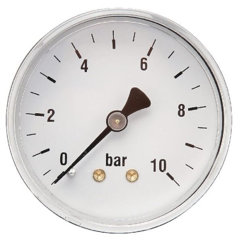 Manometr ø63 mm 0–10 bar przyłącze tylne 1/4" MA6310B04ST - Intertraktor
