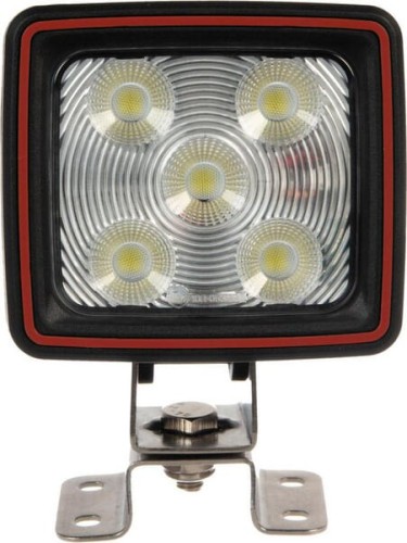 Lampa robocza LED, kwadratowa 67W 5600lm 10/30V z wtyczką Deutsch światło szerokokątne 20 LED Kramp LA10410R - Intertraktor