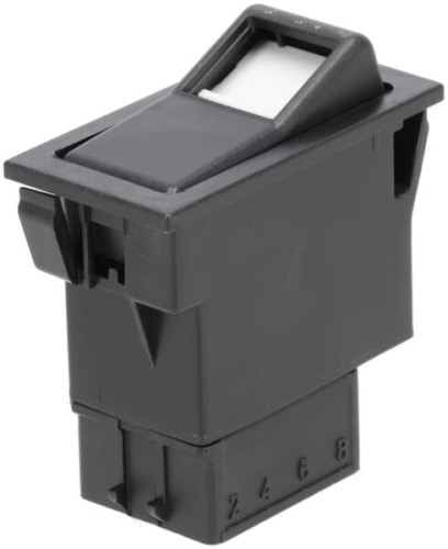 Przełącznik kołyskowy, II+I-0, off-on-on, 12/24V 7-pin podświetlany z żarówką SW10030KR - Intertraktor