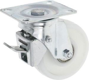 Koło skrętne PA Ø 100x35 mm podstawa montażowa: 100x80 mm nośność 110 kg Ro-Carr WH50NF100