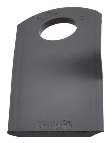 Nożyk kosiarki rotacyjnej lewy 105x47x4 mm otwór Ø 20.50 mm okrągły pasuje do Kuhn 25 szt. K6802970 - Intertraktor