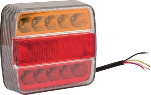 Lampa tylna zespolona LED, kwadratowa, 12/24V gopart LA45043 - Intertraktor