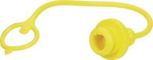 Zatyczka przeciwpyłowa PCW żółta do szybkozłącz gniazd NV 1/2" TM12LG