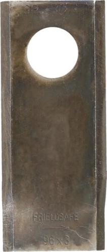 Nożyk kosiarki rotacyjnej lewy 96x40x3 mm otwór Ø 19 mm okrągły pasuje do Deutz Fahr 25 szt. VF16502727KR - Intertraktor
