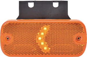 Lampa obrysowa LED, prostokątna, 12/24V z przewodem Kramp LA30110