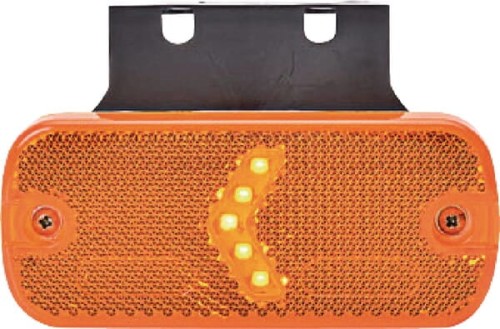 Lampa obrysowa LED, prostokątna, 12/24V z przewodem Kramp LA30110 - Intertraktor
