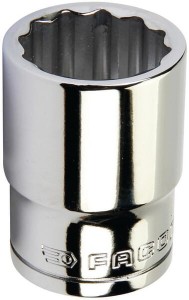 Klucz nasadowy 12-kt. 1/2", 19 mm S19