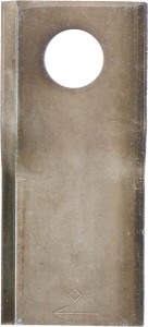 Nożyk kosiarki rotacyjnej prawy 108x47x4 mm otwór Ø 19 mm okrągły pasuje do Pöttinger 25 szt. 434986KR