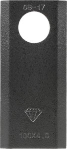 Nożyk kosiarki rotacyjnej lewy/prawy 100x40x4 mm otwór Ø 21 mm okrągły pasuje do Massey Ferguson 25 szt. 878104M2KR