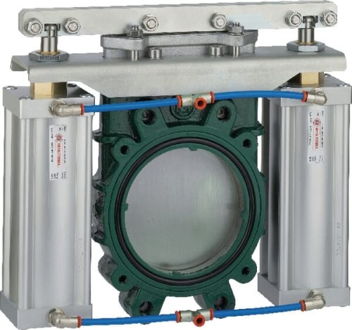 Kompaktowa zasuwa nożowa 8" (pneumatyczna) ARZO0101200561 - Intertraktor