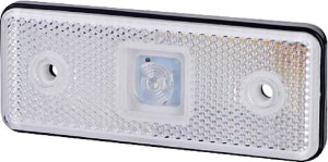 Lampa obrysowa LED, 0.4/0.7W prostokątna, 12/24V biała, 1 LED gopart LA35051