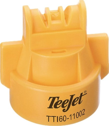 Rozpylacz eżektorowy dwustrumieniowy TTI 60° 02 żółty z tworzywa sztucznego TeeJet TTI6011002VP - Intertraktor