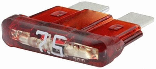 Bezpiecznik płaski, 12V 7.5A L=18.8 mm brązowy Pack 10x Hella 8JS711683082 - Intertraktor