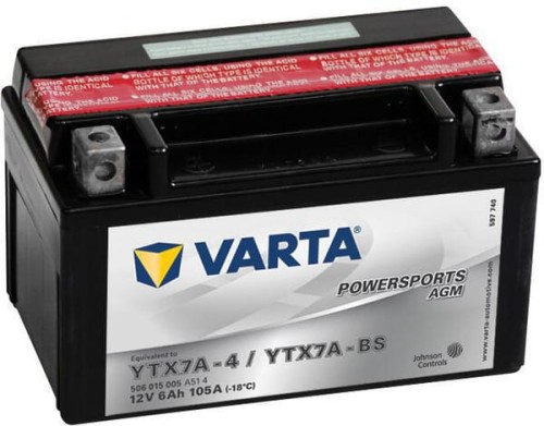 Akumulator 12V 6Ah 105A AGM Powersports VARTA 506015011I314PS - Intertraktor