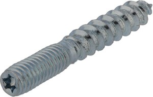 Wkręt z gwintem dwustronnym M6 / 6x80 mm TX25 z łbem okrągłym Kramp STO680P001