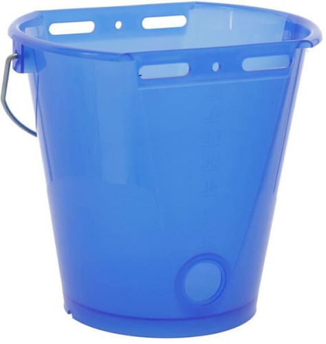 Wiadro do karmienia, niebieskie przezroczyste, 8 l 14269 - Intertraktor