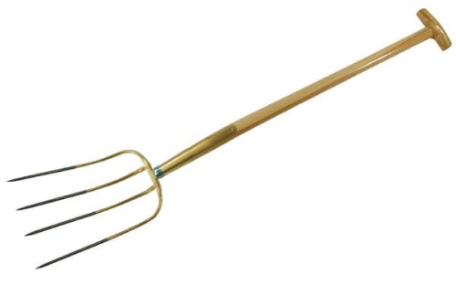 Widły gospodarcze ze skuwką, 4-zębne oprawne T 90 cm 2010KR - Intertraktor